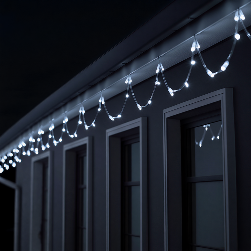 Изображение Новогодняя гирлянда комнатная нить 18 м 180 LED белый провод Белый W180LED18MWW ИМ Light-Deco 1 