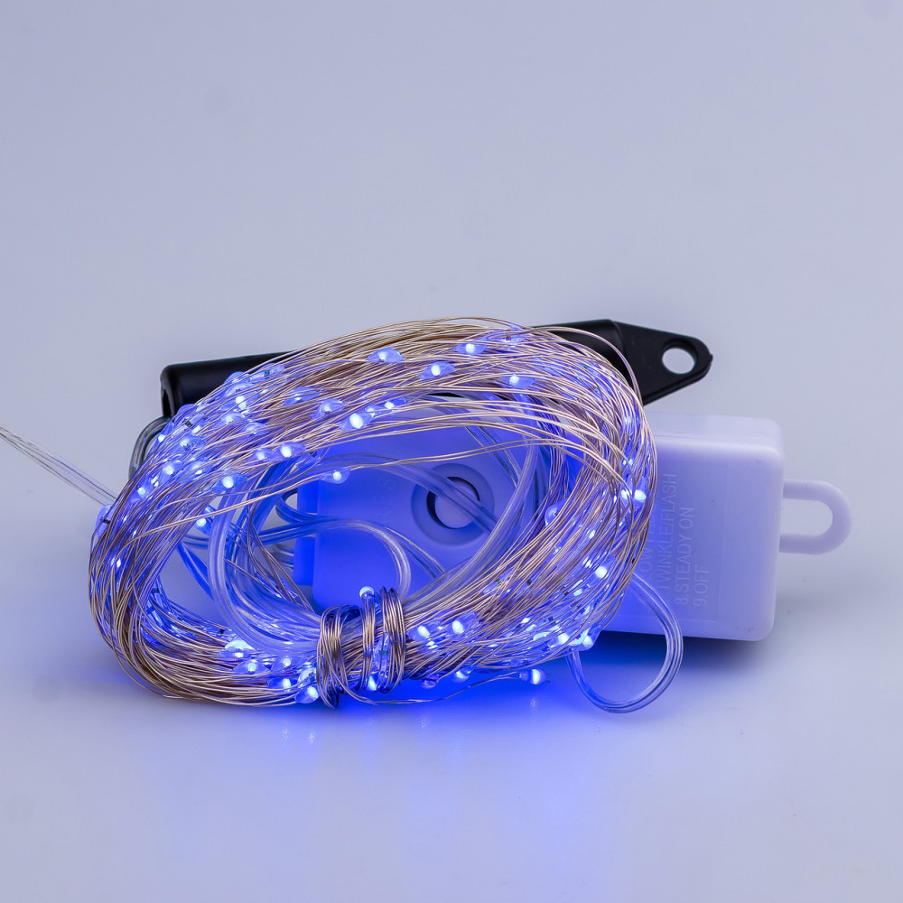 Изображение Гирлянда светодиодная конский хвост GarlandoPro 200LED Роса 2м 10 линий Синий 1733010BL ИМ Light-Deco 6 