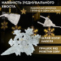 Изображение Гирлянда светодиодная штора GarlandoPro снежинка и звезда 12 фигур 3х1м гирлянда звезда Желтый 1733063Y ИМ Light-Deco 2 