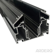 Шинопровод Ardero CABM1005 для натяжных потолков встроенный 3м черный