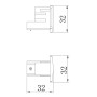 Зображення Заглушка Ardero LD1321 для шинопроводу трифазного чорний ИМ Light-Deco 1 