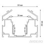 Изображение Угловой соединитель Ardero LD2050 для встроенного шинопровода CABM1005 черный ИМ Light-Deco 1 