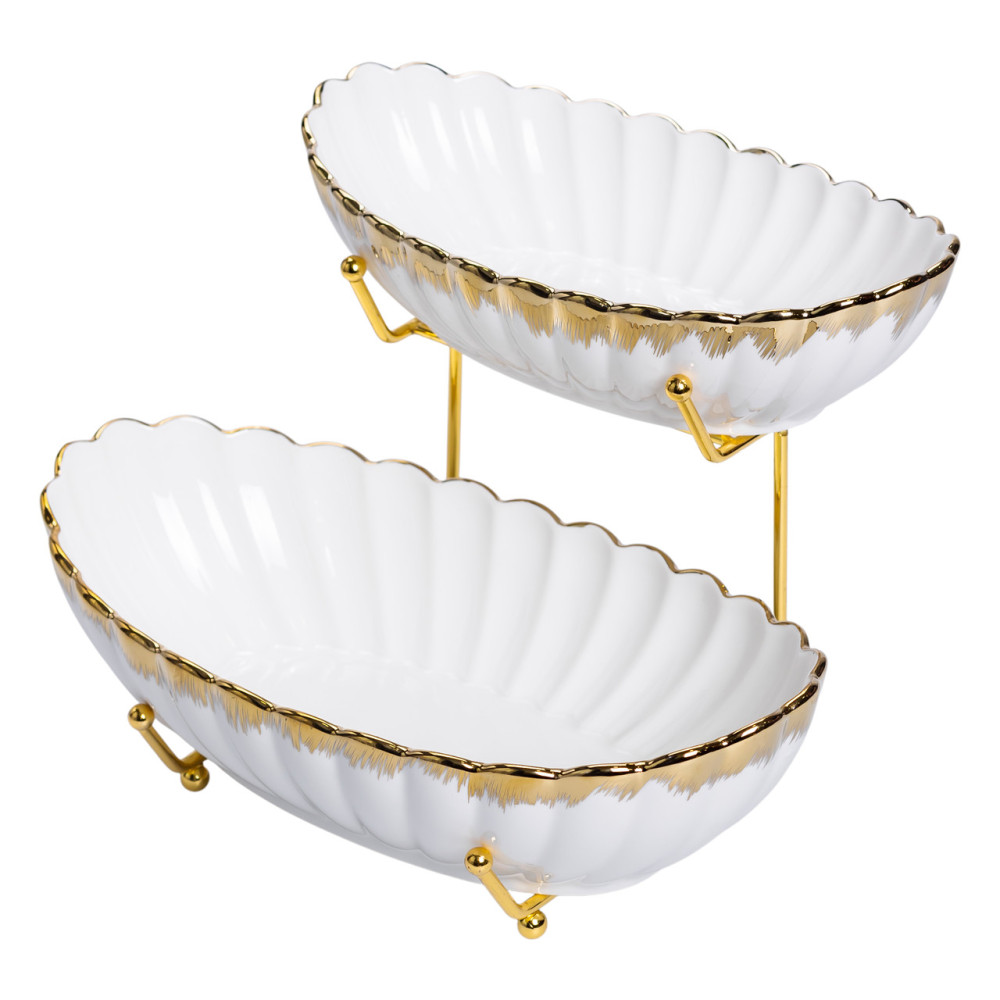 Изображение Фруктовница на 2 яруса для закусок 29×25×20 (см) HP-26-5 ИМ Light-Deco 