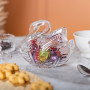Изображение Конфетница стеклянная с фигурной крышкой 14х9х11 см ваза конфетница HP-YH-40 ИМ Light-Deco 5 