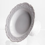Изображение Фруктовница на ножке White Square 21.5 см, фарфоровая круглая Yiwu 120-YH-HG056 ИМ Light-Deco 2 