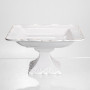 Изображение Фруктовница на ножке White Square 21,5*21,5 см фарфоровая квадратная Yiwu 120-YH-HG057 ИМ Light-Deco 