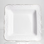 Изображение Фруктовница на ножке White Square 21,5*21,5 см фарфоровая квадратная Yiwu 120-YH-HG057 ИМ Light-Deco 3 