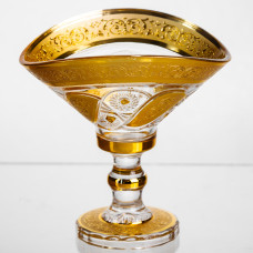 Конфетница стеклянная Bogema Gold 15 см Yiwu HP-34-134