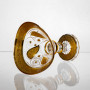 Изображение Конфетница стеклянная Bogema Gold 15 см Yiwu HP-34-134 ИМ Light-Deco 2 