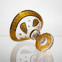 Изображение Конфетница стеклянная Bogema Gold 15 см Yiwu HP-34-134 ИМ Light-Deco 3 