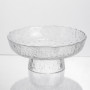 Изображение Фруктовница на ножке Ice Textured 15 см с ледяной текстурой стекла Yiwu HP-34-88 ИМ Light-Deco 