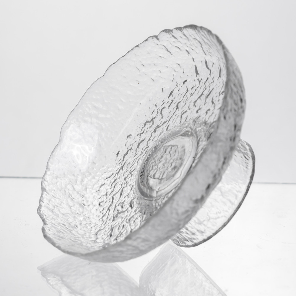 Изображение Фруктовница на ножке Ice Textured 15 см с ледяной текстурой стекла Yiwu HP-34-88 ИМ Light-Deco 2 
