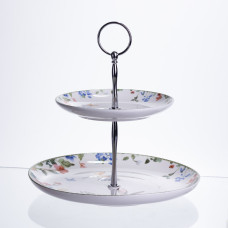 Этажерка Garden Rabbits фарфоровая для фруктов и десертов 23*24 см HP-7323-6