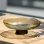 Изображение Фруктовница на ножке стеклянная 18 см круглая Yiwu HP-34-115 ИМ Light-Deco 1 