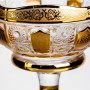 Изображение Ваза для фруктов стеклянная Bohemia Gold 26 см Yiwu HP-34-137 ИМ Light-Deco 2 