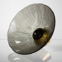 Изображение Фруктовница стеклянная «Gold & Grey» 24 см на золотой ножке Yiwu HP-34-118 ИМ Light-Deco 2 