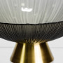 Изображение Фруктовница стеклянная «Gold & Grey» 24 см на золотой ножке Yiwu HP-34-118 ИМ Light-Deco 5 