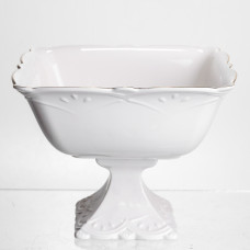Конфетница на ножке фарфоровая Pearl 15*15 см Yiwu 120-YH-HG054
