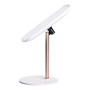 Изображение Настольное зеркало с подсветкой 23х18 см для макияжа на ножке Белое HP-10-6AW ИМ Light-Deco 6 