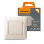 Изображение Выключатель одноклавишный кремовый VIDEX BINERA ИМ Light-Deco 