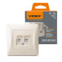 Изображение Розетка CAT6+CAT3 подвійна кремова VIDEX BINERA ИМ Light-Deco 