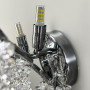 Изображение Вишукане срібне бра з кришталевим підвісами 40х30 см ИМ Light-Deco 3 