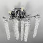 Изображение Вишукане срібне бра з кришталевим підвісами 40х30 см ИМ Light-Deco 1 