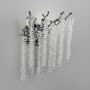 Изображение Вишукане срібне бра з кришталевим підвісами 40х30 см ИМ Light-Deco 2 
