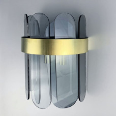 Унікальне бра з скляними графітовими пластинами