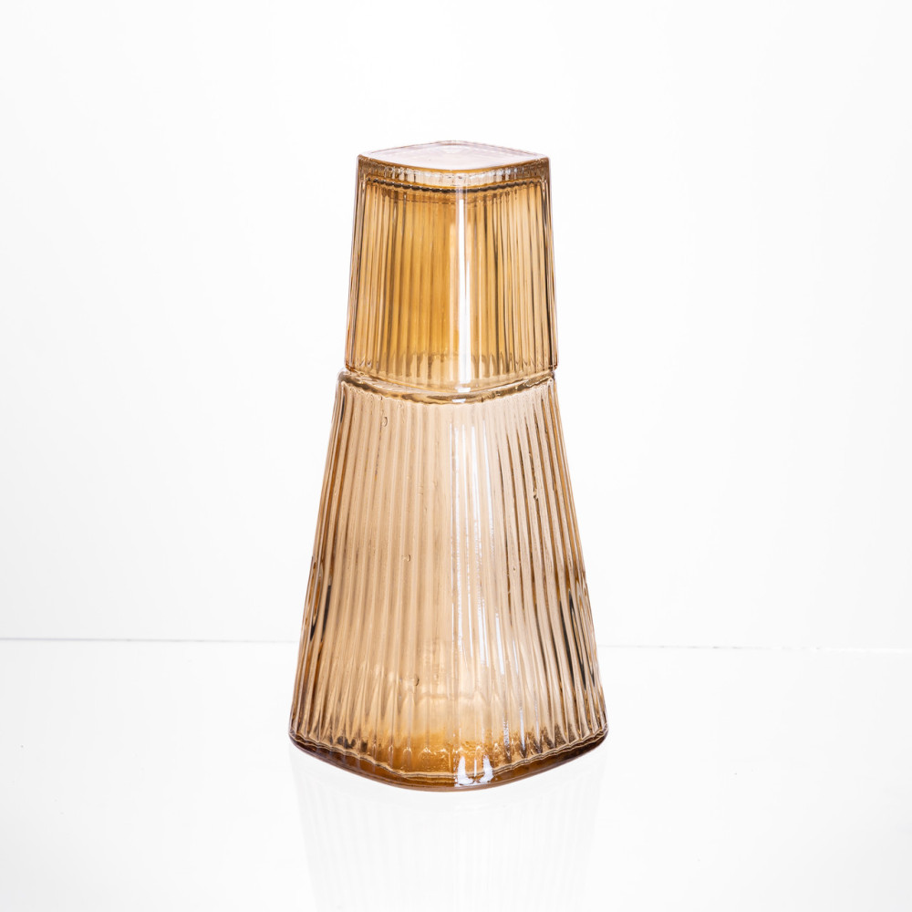 Изображение Кувшин 1 литр со стаканом 1 шт по 200 мл Коричневый HP-19-PYF-2 ИМ Light-Deco 2 