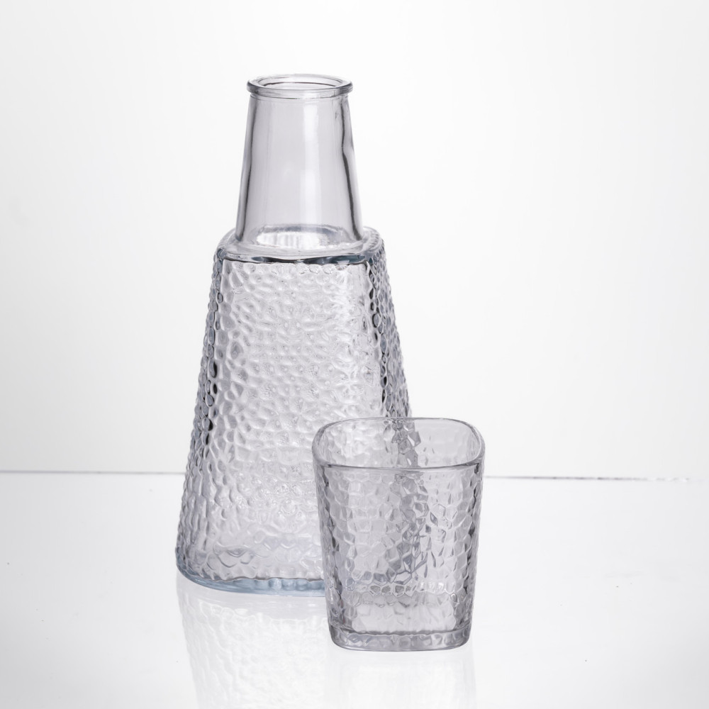 Изображение Кувшин 1 литр со стаканом 1 шт по 200 мл Прозрачный HP-19-PYF-3 ИМ Light-Deco 1 