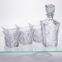 Зображення Набор для напитков графин и 6 стаканов для напитков из толстого стекла прозрачный 64486-26 ИМ Light-Deco 3 