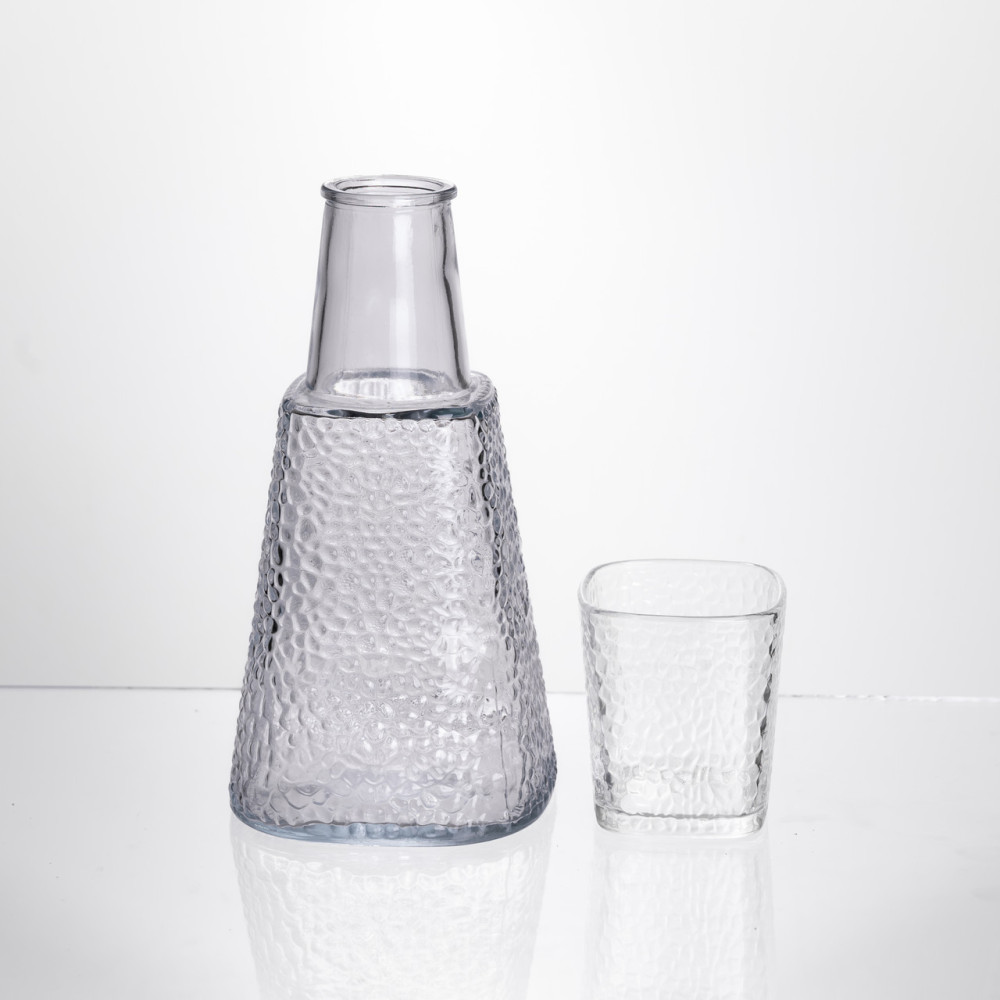 Изображение Кувшин 1 литр со стаканом 1 шт по 200 мл Прозрачный HP-19-PYF-3 ИМ Light-Deco 