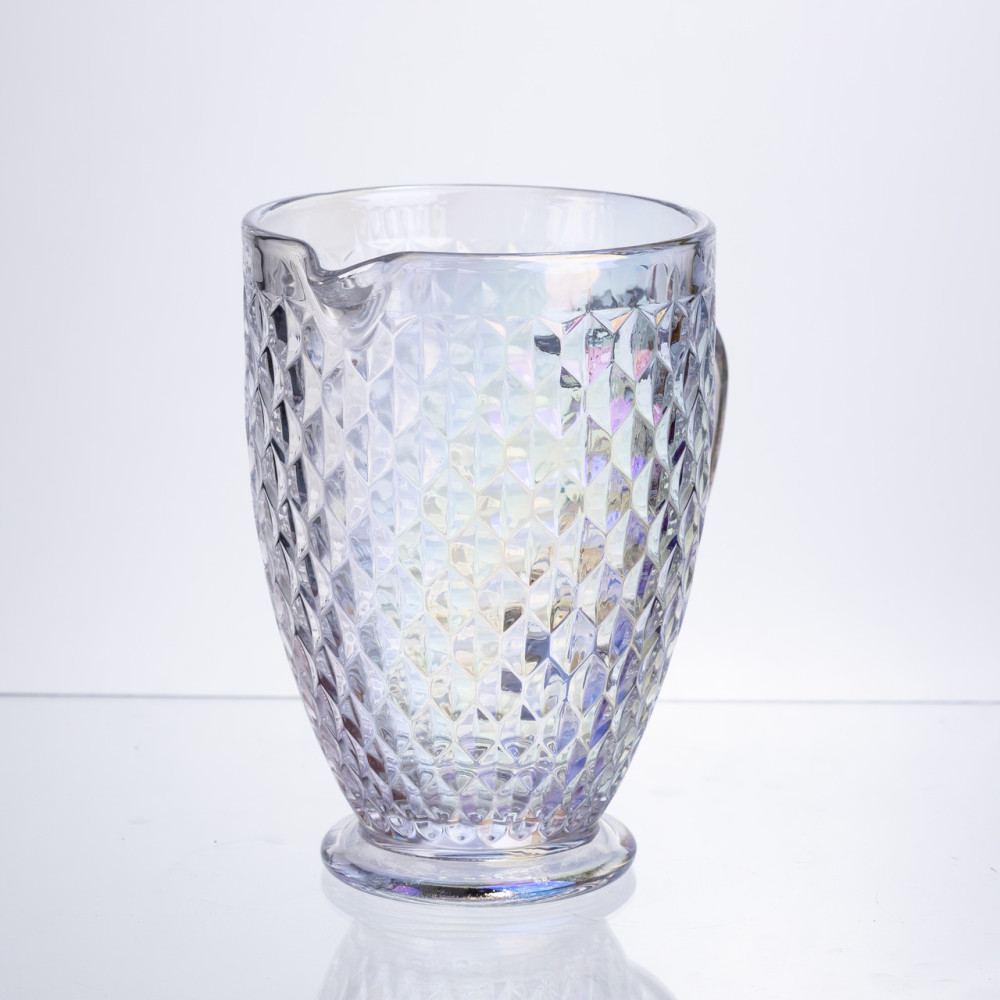 Изображение Кувшин для напитков 1,2 л из толстого стекла фигурный rainbow HP-19-251 ИМ Light-Deco 2 