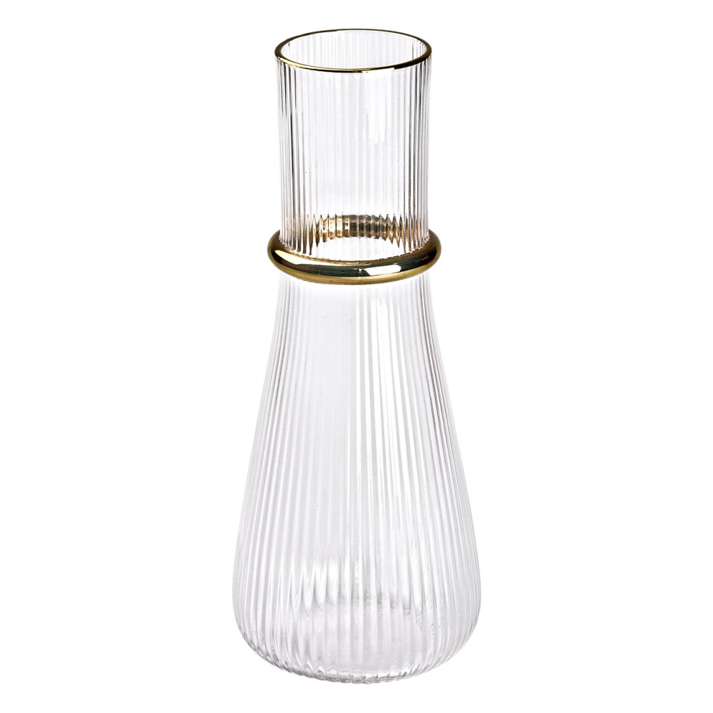Изображение Стеклянный графин для воды, 1 литр, с золотым ободком HP-16-10 ИМ Light-Deco 2 
