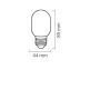 Изображение Лампа Светодиодная "COMFORT" 2W E27 A45 (оранжевая) ИМ Light-Deco 1 