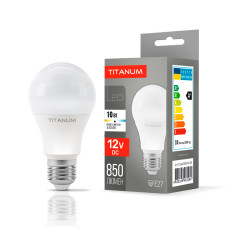 LED лампа TITANUM A60 12V 10W E27 4100K LED лампа TITANUM A60 12V 10W E27 4100K