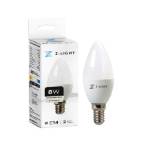 Z-Light лампа ZL 1002 Е14 8w 4000k свічка