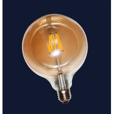 COW Лампа LED G125 4W Amber 2300K E27 DIMMABLE
