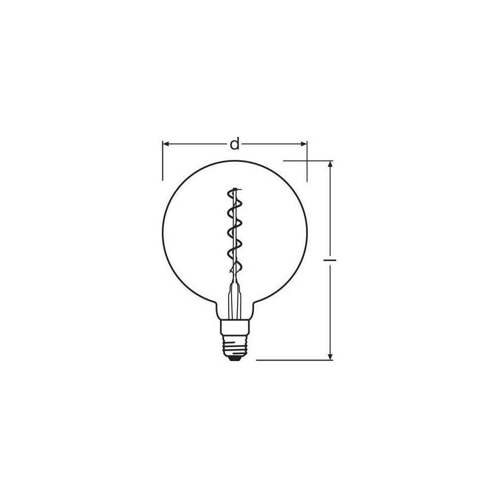 Изображение Лампочка Osram 4058075269729 Vintage 1906 Dim E27 5W 2000K 300Lm IP20 ИМ Light-Deco 2 