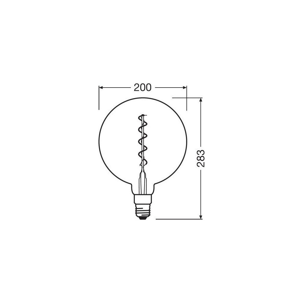 Зображення Лампочка Osram 4058075269927 Led Vintage 1906 E27 5W 1800K 110Lm IP20 ИМ Light-Deco 2 