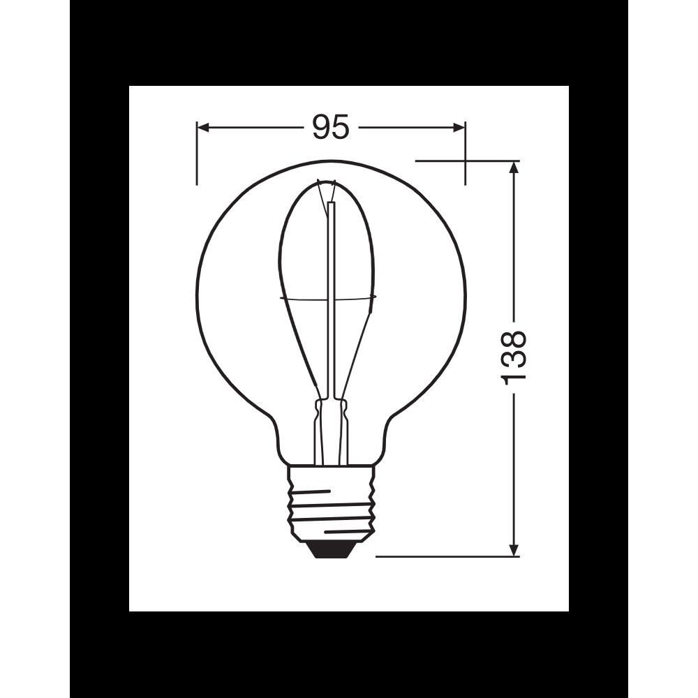 Изображение Лампочка Osram 4058075760950 Led Vintage 1906 E27 3.4W 1800K 100Lm IP20 ИМ Light-Deco 2 
