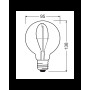 Изображение Лампочка Osram 4058075760950 Led Vintage 1906 E27 3.4W 1800K 100Lm IP20 ИМ Light-Deco 2 