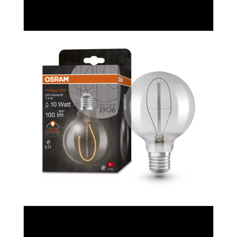 Изображение Лампочка Osram 4058075760950 Led Vintage 1906 E27 3.4W 1800K 100Lm IP20 ИМ Light-Deco 1 