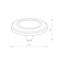Изображение Лампа Nowodvorski 9345 Reflector led GU10 1x9W 3000K 870Lm IP20 Wh ИМ Light-Deco 3 