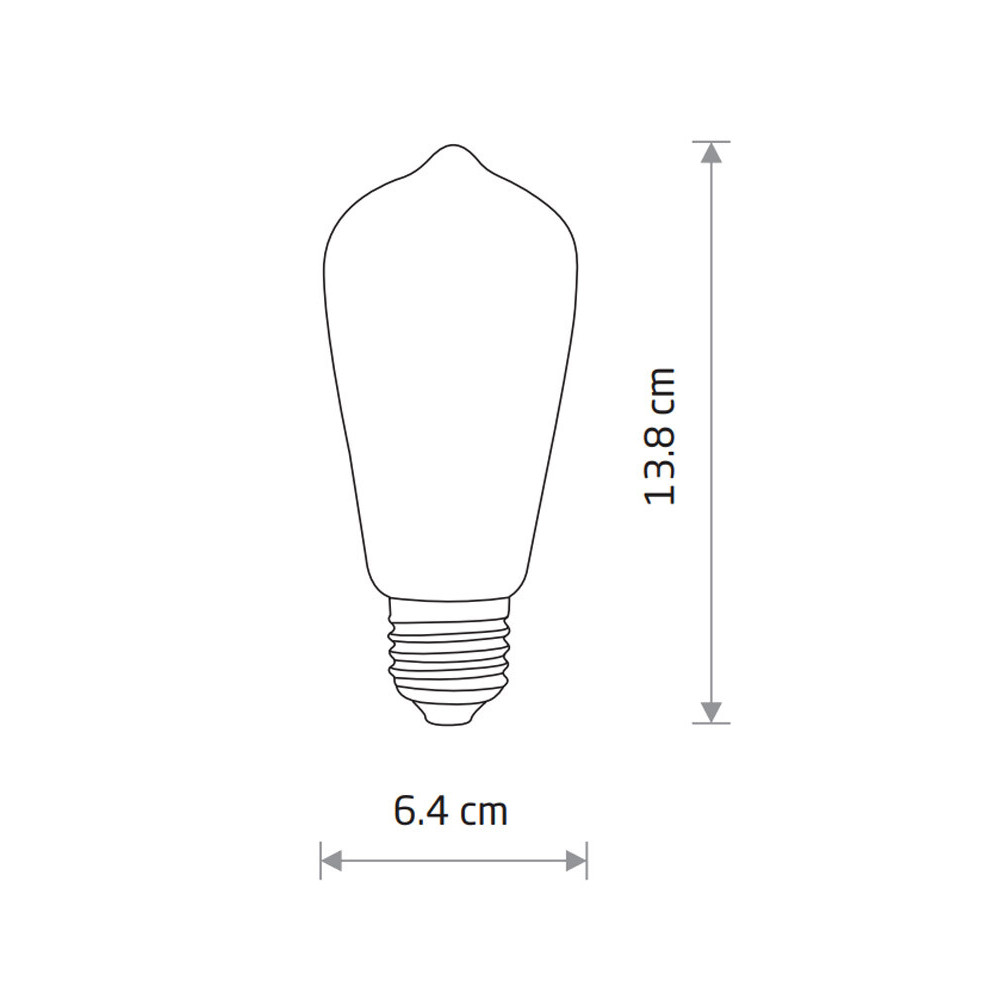 Изображение Лампа Nowodvorski 10594 Bulb vintage led E27 1x6W 2200K 360Lm Transparent ИМ Light-Deco 1 