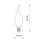 Изображение Лампочка Nowodvorski 10592 Bulb Vintage Led E14 1x6W 2200K 470Lm IP20 ИМ Light-Deco 1 