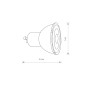 Изображение Лампочка Nowodvorski 10995 Reflector Led GU10 1x7W 3000K 600Lm Dim IP20 Bl ИМ Light-Deco 1 