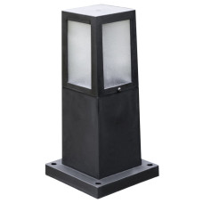 Світильник садово-парковий стовпчик HOROZ ELECTRIC "CINAR-1" чорний