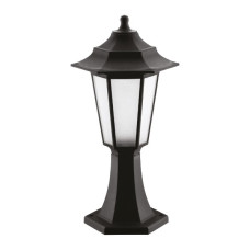 Світильник садово-парковий стовпчик HOROZ ELECTRIC "BEGONYA-1" чорний